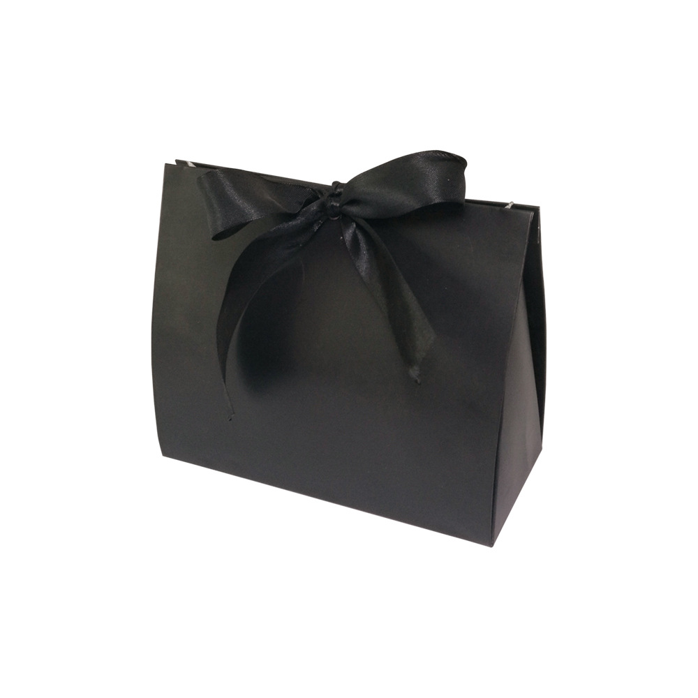 Wholesale Luxury Paper Packaging Gift Bag With Ribbon