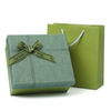 Green Color Lid And Base Carton Gift Box For Packaging Cosmetic Perfume Garments Shoes