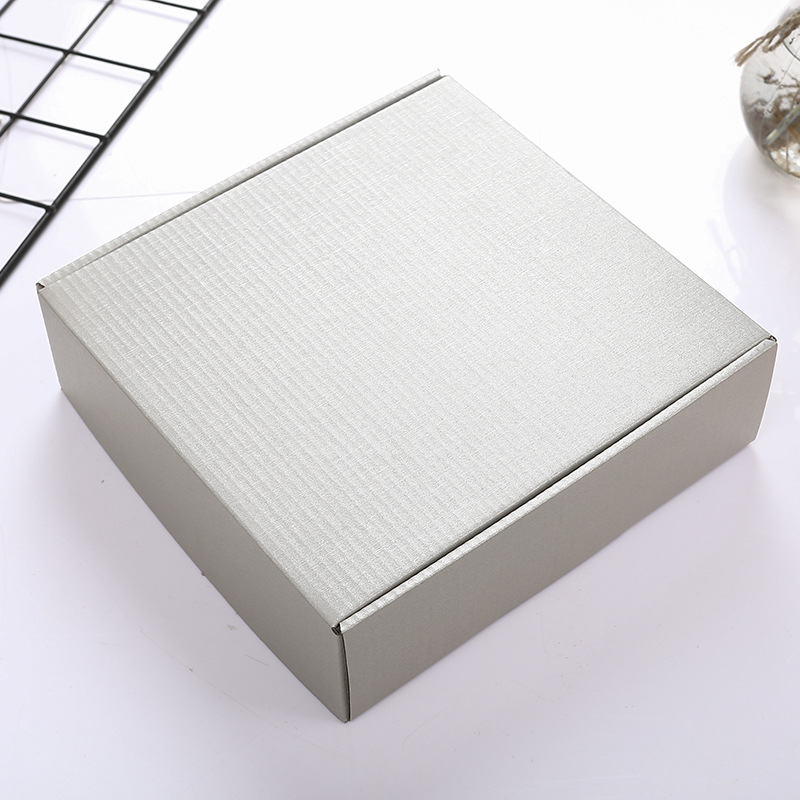 Square Shaped White Cardboard Paper Packaging Gift Mailer Box