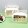White Paper Packaging Box For Cakes And Bread