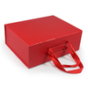 Hot Selling Ribbon Handle Folding Paper Packaging Carton Gift Box