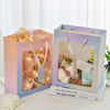 China Wholesale Custom Logo Printing Fashion Paper Packaging Gift Bag With Window