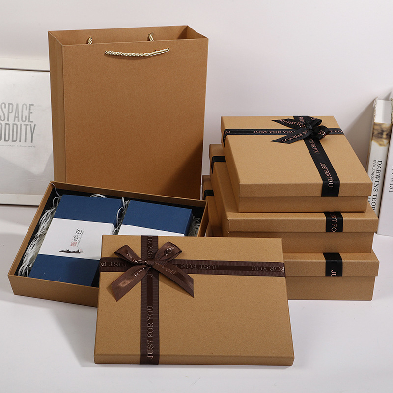 Eco-friendly Sustainable Kraft Paper Packaging Gift Carton Box