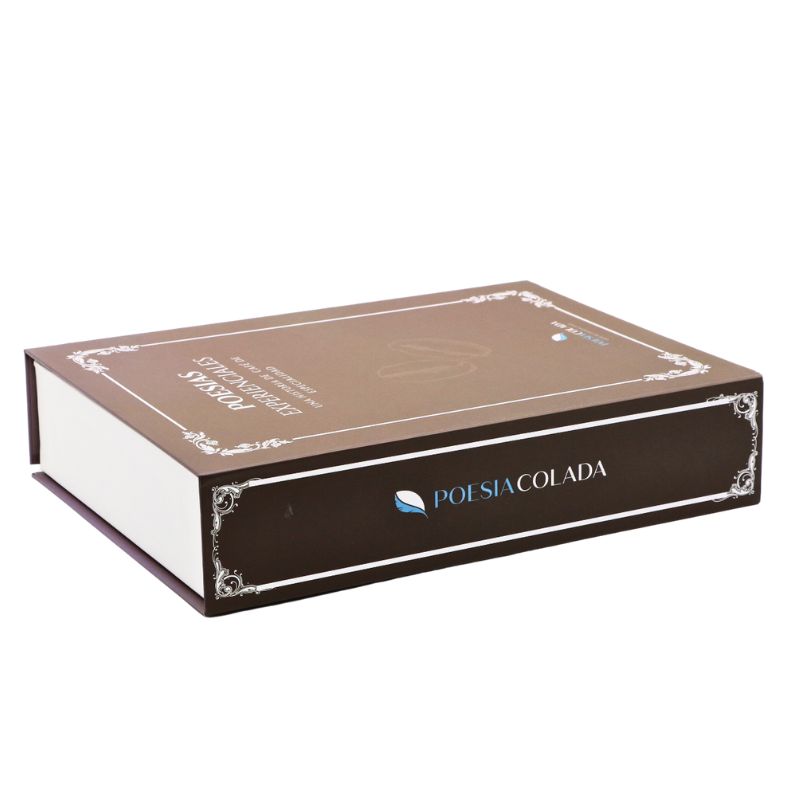 Luxury Empty Paper Packing Sweets Dates Candy Food Boxes Custom Gift Packaging Chocolate Coffee Beans Tea Storage Book Shape Magnet Box with Embossing Logo