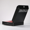 Custom Logo Printed Paper Packaging Subscription Black Mail Shoe Cloth Apparel Paper Gift Box Postal Shipping Mailer Mailing Folding Cardboard Corrugated Box