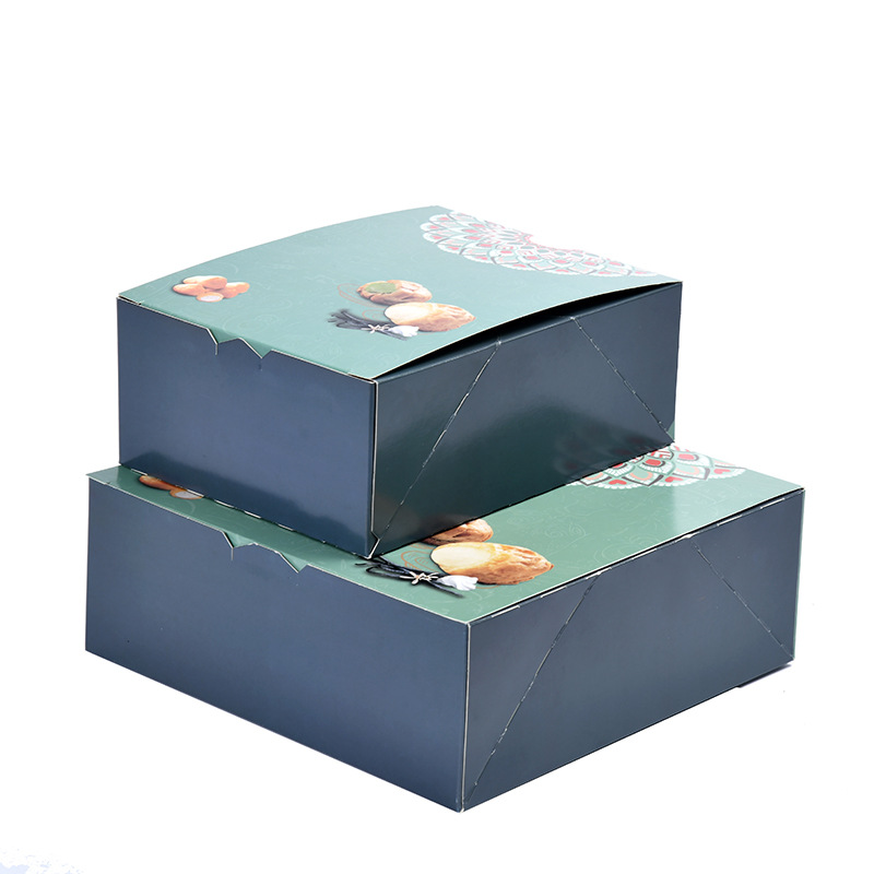 Stock Lot Biodegradable Eco-Friendly Custom Folding Cake Cupcake Biscuit Cookie Pastry Pizza Packaging Carboard White Card Paper Mailer Box for Bakery Food