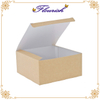 Natural Brown Color Food Grade Kraft Paper Foldable Fast Food Salad Burger Box