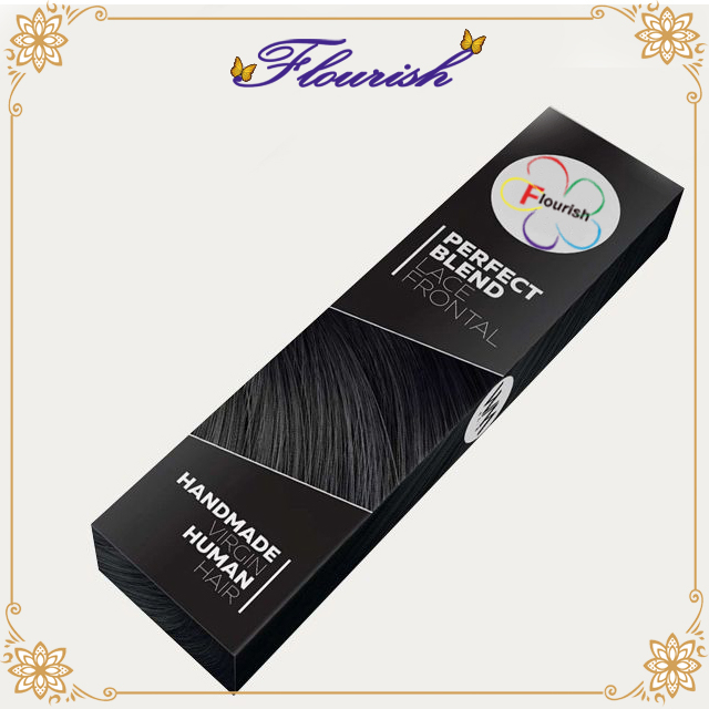 Custom Silver Stamping Lace Frontal Hair Box