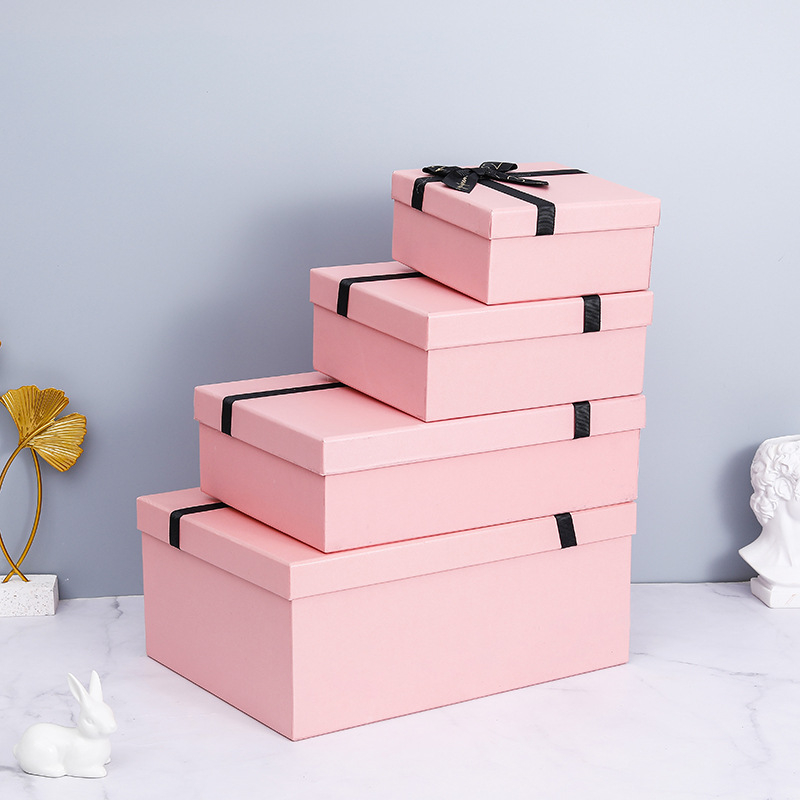 China Wholesales Rigid Cardboard Lid And Base Carton Shoe Box
