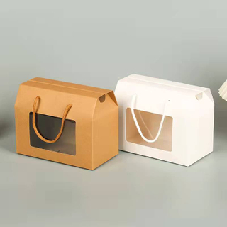 Wholesale Eco-friendly Recyclable Kraft Paper Box With Window