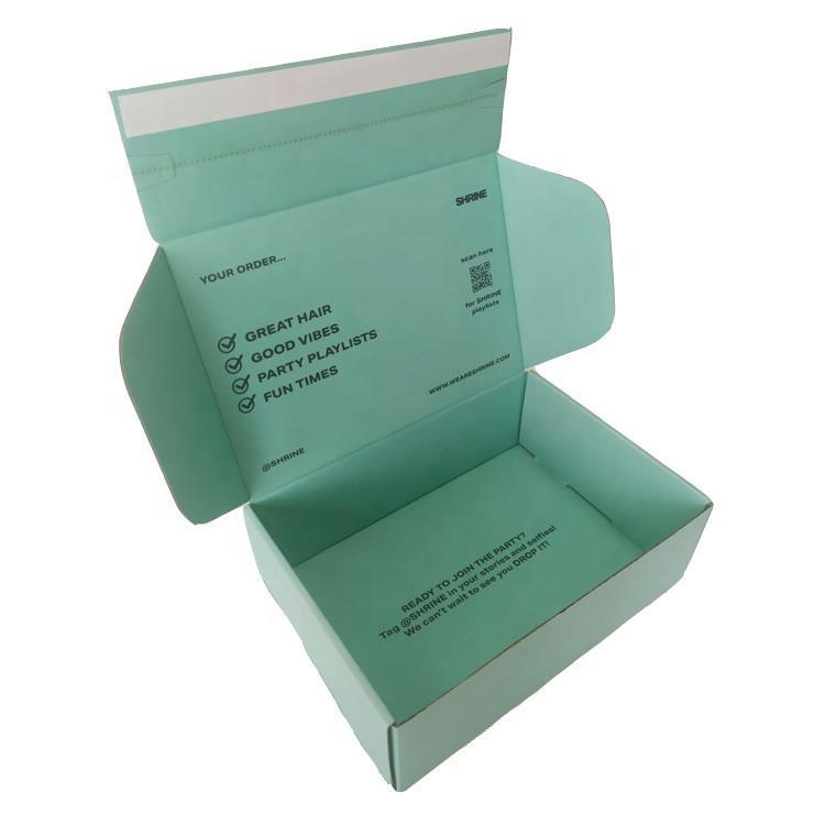 Recyclable Fancy Available Corrugated Flute Cardboard Paper Carton Mailer Custom Logo Printed Packaging Box