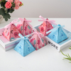 Custom Logo Printed Triangular Candy Box,Christmas Gift Box
