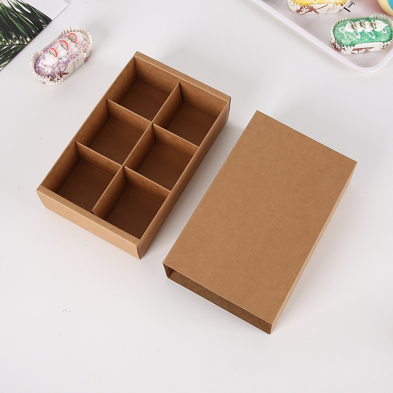 China Manufacturer Wholesale Eco-friendly Recyclable Kraft Paper Packaging Macaron Box