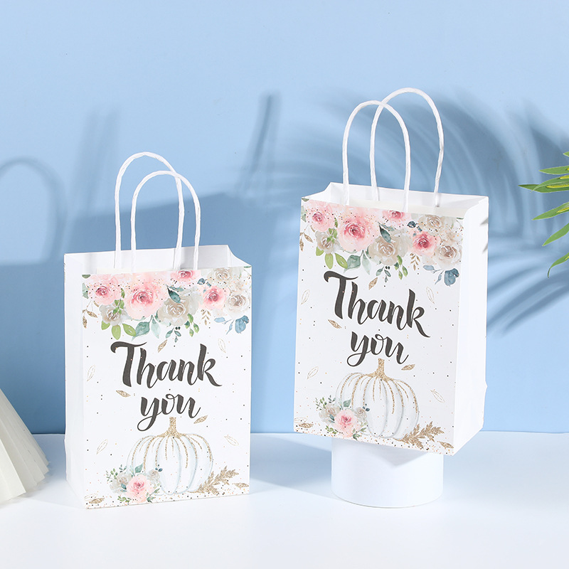  China Wholesales Eco-friendly Recyclable Kraft Paper Packaging Gift Bag,Twisted Paper Handle Shoppers