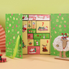 24 Days Blank Empty Advent Calendar Christmas Countdown Customized Packaging Paper Cardboard Carton Drawer Gift Case Box for Tea Chocolate Candy Makeup Lipstick
