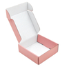 Pink Colored Custom Logo Printed Paper Packaging Gift Carton Mailer Box