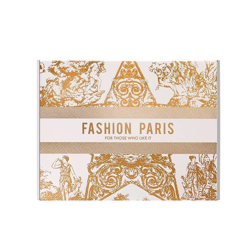 Classic Style Recyclable Portable Custom Logo Printed Cardboard Corrugated Carton E-Commerce Business Packaging Packing Mailing Postal Boxes for Makeup Cosmetic