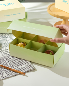 Wholesale Food Grade Kraft Paper Cardboard Cake Packaging Box Bakery Packaging Mailer Custom Printed Cupcake Dessert Packaging Paper Boxes