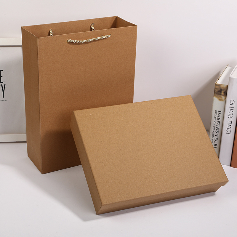 Eco-friendly Sustainable Kraft Paper Packaging Gift Carton Box