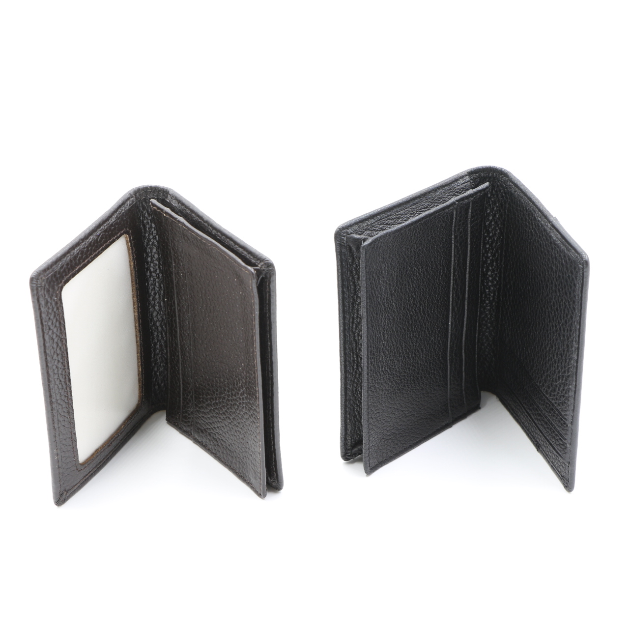 New Design Logo Customize Smooth PU Leather Men Multi Function Credit ID PVC Card Holder Wallet Folded Purse Wallets