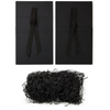 matte black rigid gift box with ribbon bow | collapsible packaging box with crinkle paper filler for wedding, birthday and corporate gifts