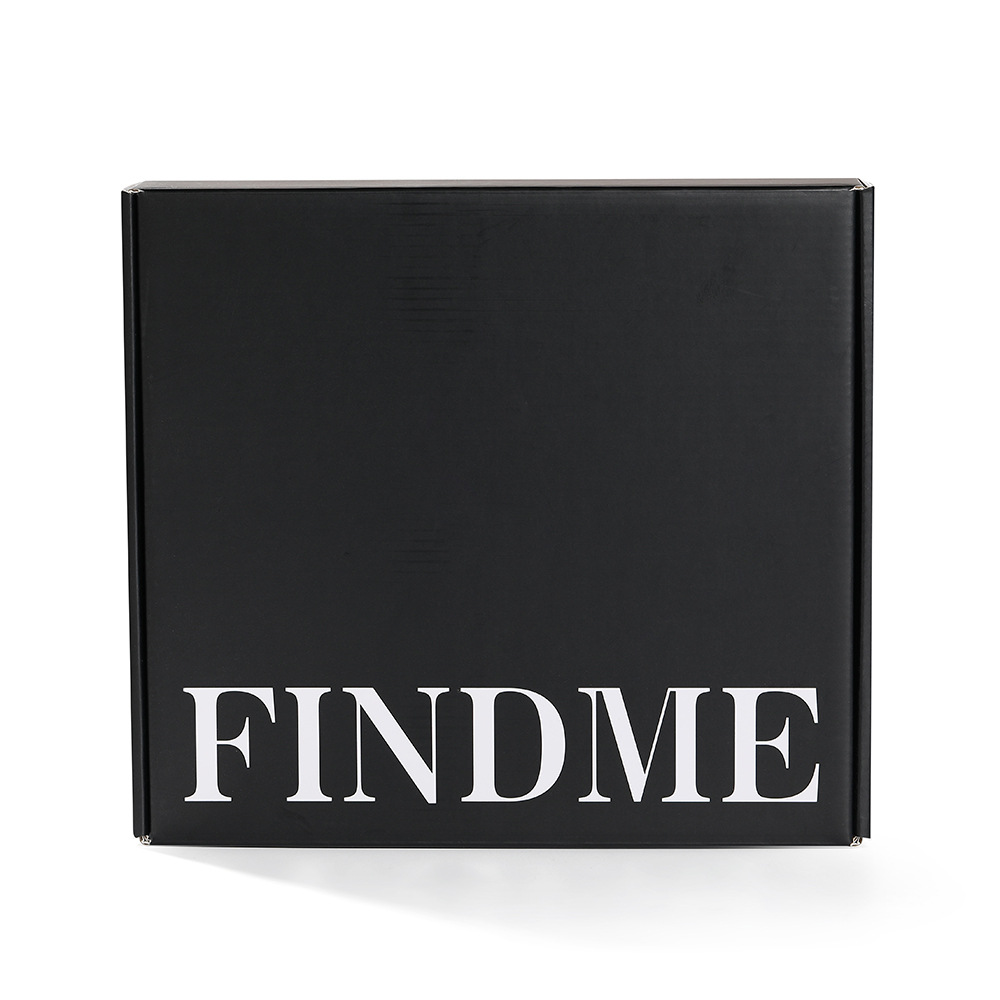 Custom Logo Printed Paper Packaging Subscription Black Mail Shoe Cloth Apparel Paper Gift Box Postal Shipping Mailer Mailing Folding Cardboard Corrugated Box