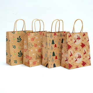 China Wholesale Kraft Paper Packaging Gift Bags,Twisted Handle Bags