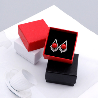 Foam Insert Lid And Base Custom Logo Printing Jewelry Box