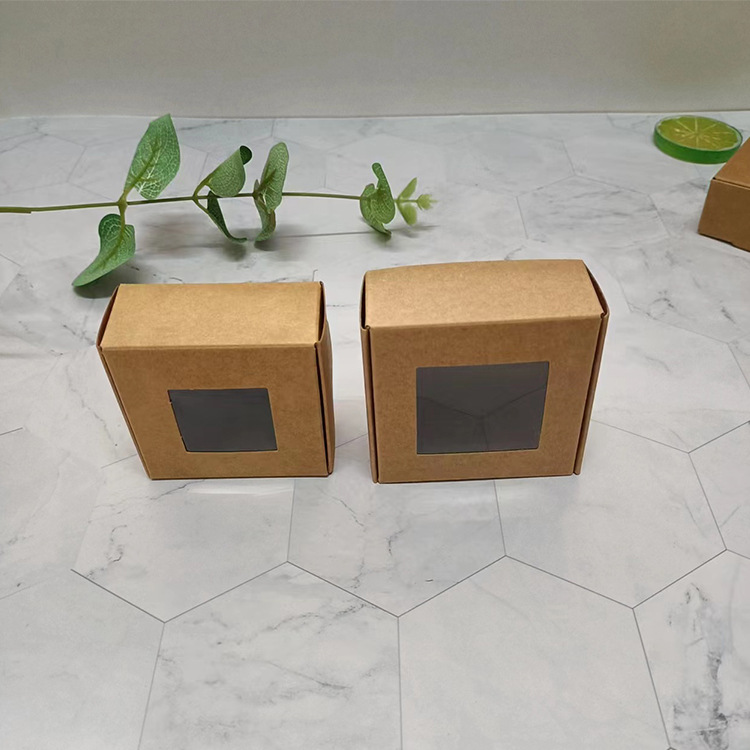 Kraft Paper Packaging Box For Packing Cakes Desserts