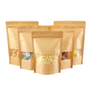 China Manufacturer Wholesale Kraft/Brown Paper Packaging Sealed Bags,Custom Stand Up/Flat Bottom Paper Pouch