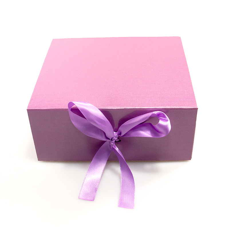 Ribbon Closure Folding Carton Box,Cardboard Paper Packaging Gift Box