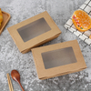 China Manufacturer Wholesale Eco-friendly Kraft Paper Packaging Food Box,Fast Food Snack Box With Window