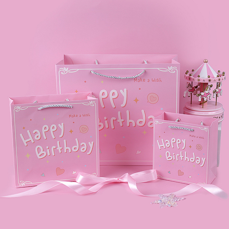 Custom Logo Printing Eco-Friendly Kraft Paper Packaging Recyclable Paper Gift Bag