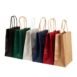China Wholesale Eco-friendly Kraft Paper Packaging Gift Bags,Twisted Handle Bags For Shopping