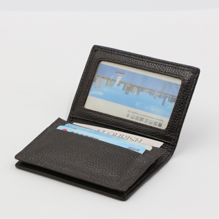 New Design Logo Customize Smooth PU Leather Men Multi Function Credit ID PVC Card Holder Wallet Folded Purse Wallets