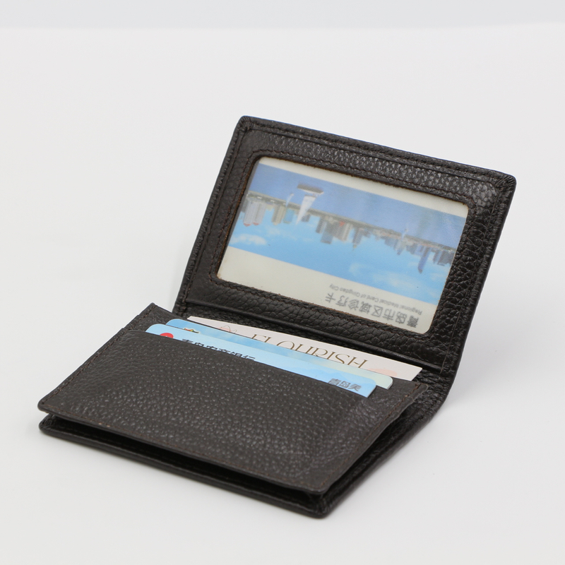 New Design Logo Customize Smooth PU Leather Men Multi Function Credit ID PVC Card Holder Wallet Folded Purse Wallets