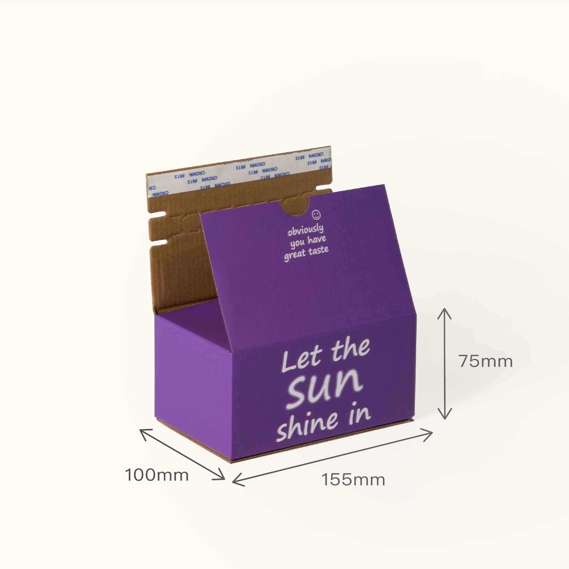 Custom Tear Off Strip Mailer Shipping Box Eco-Friendly Corrugated Paper Packaging for Small Businesses Low Price Colorful Carton Box