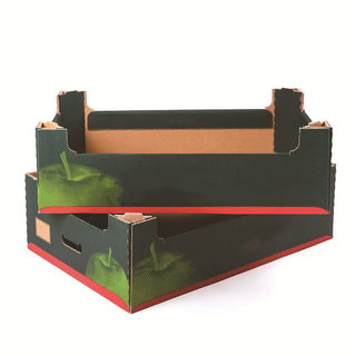 High Quality Carton Box Packaging Custom Cardboard Corrugated Shipping Boxes Packing Tray for Fresh Fruit Vegetable Mango Blueberry Cherry Tomato Strawberry