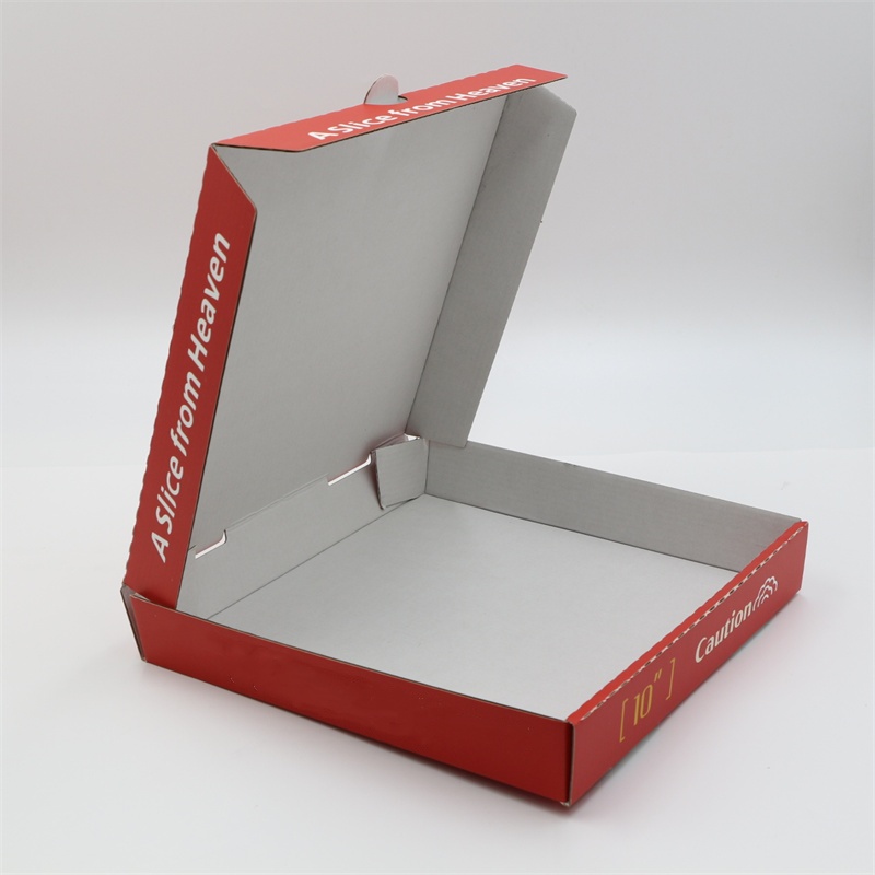 Wholesale Custom Printed Biodegradable Corrugated Pizza Fast Food Packaging Picking Box - 8 to 14 Inch Sizes, Exterior Customizable Design