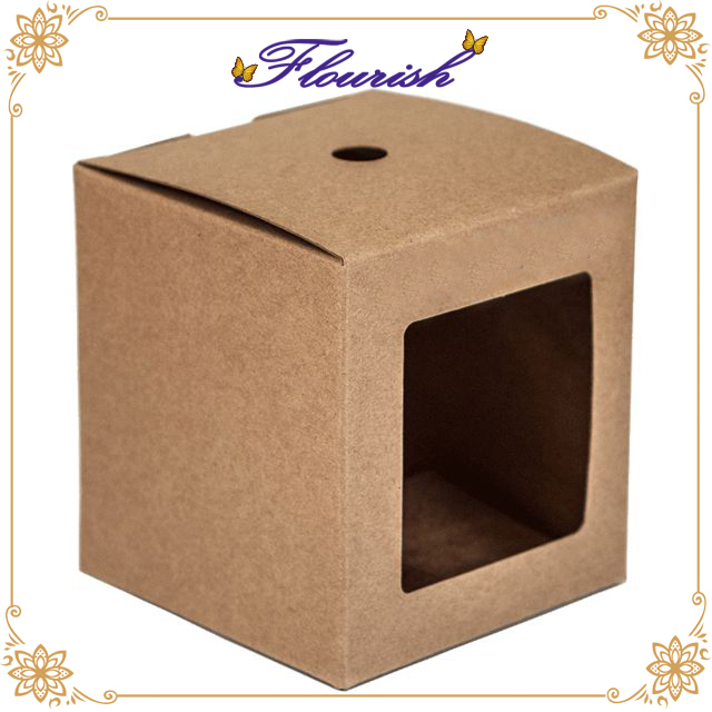 Rigid Single Candle Set Display Kraft Paper Box