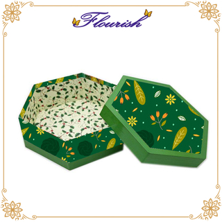Seaonal Festival Party Candy Gift Packaging Hexagon Box