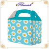 Custom Daisy Printing Cardboard Take Home Snack Carrier Box