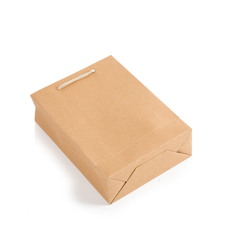 Wholesale Eco-friendly Recyclable Kraft Paper Shopping Bags