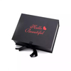 Luxury Human Hair Extensions Box,Book Type Ribbon Closure Paper Packaging Box
