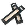 China Manufacturer Wholesale Transparent Window Black Card Box With Hook For Packaging
