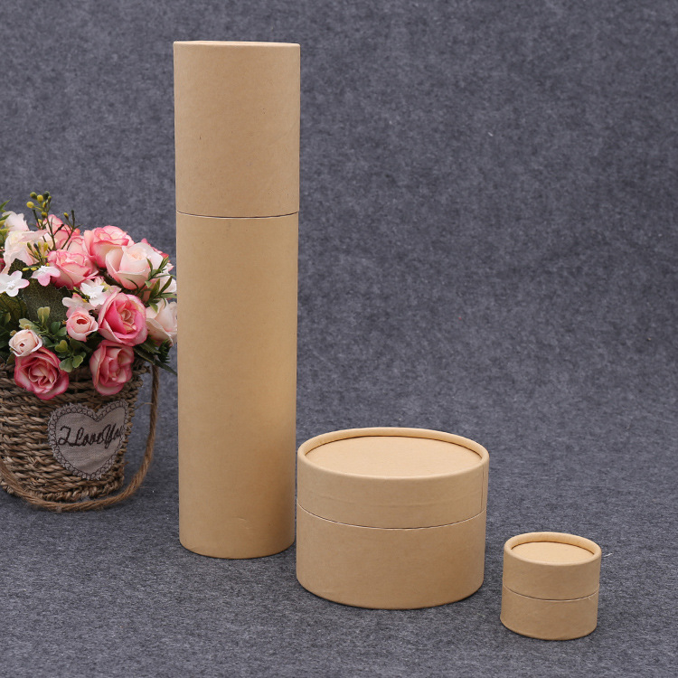 Recyclable Eco-friendly Round Paper Cans Kraft Paper Tube Cans