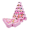 Triangle 24 Days Blank Empty Advent Calendar Christmas Countdown Custom Packaging Paper Cardboard Carton Drawer Gift Box for Tea Chocolate Candy Makeup Toy