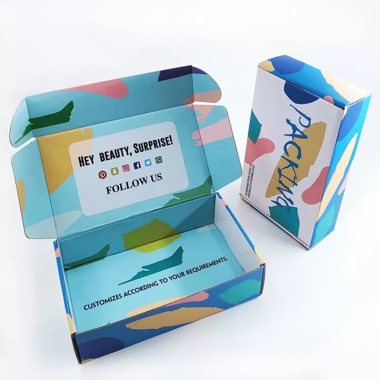 Custom Logo Printing Corrugated Paper Carton Mailer Box For Packging