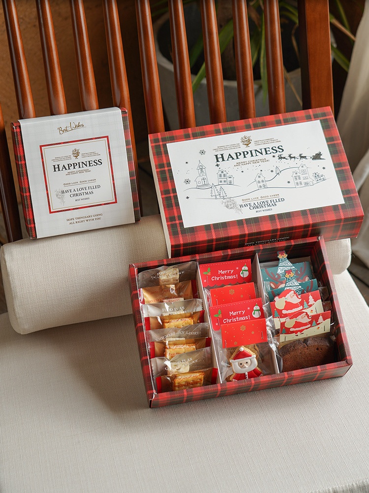 Christmas New Year Cupcake Cake Fancy Custom Candy Cookie Chocolate Macaron Tea Dessert Birthday Wholesale Food Storage Box Paper Cardboard Gift Packaging Boxes