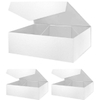 White Lattice Texture Collapsible Gift Box with Easy Folding for Gifting